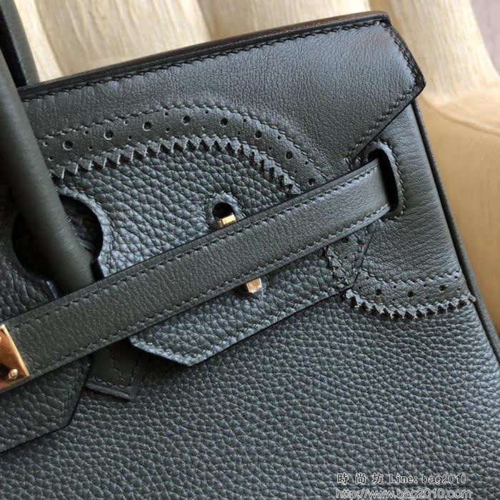 HERMES愛馬仕 Birkin鉑金包 頂級蕾絲拼接皮 時尚風格手提包  Ama1055